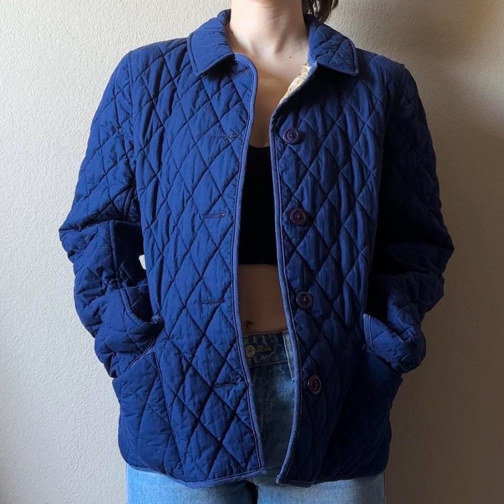 L.L. Bean Blue Quilted Women's Jacket